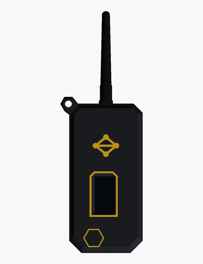Magic Mesh handheld case: the Pebble case, black with yellow lettering